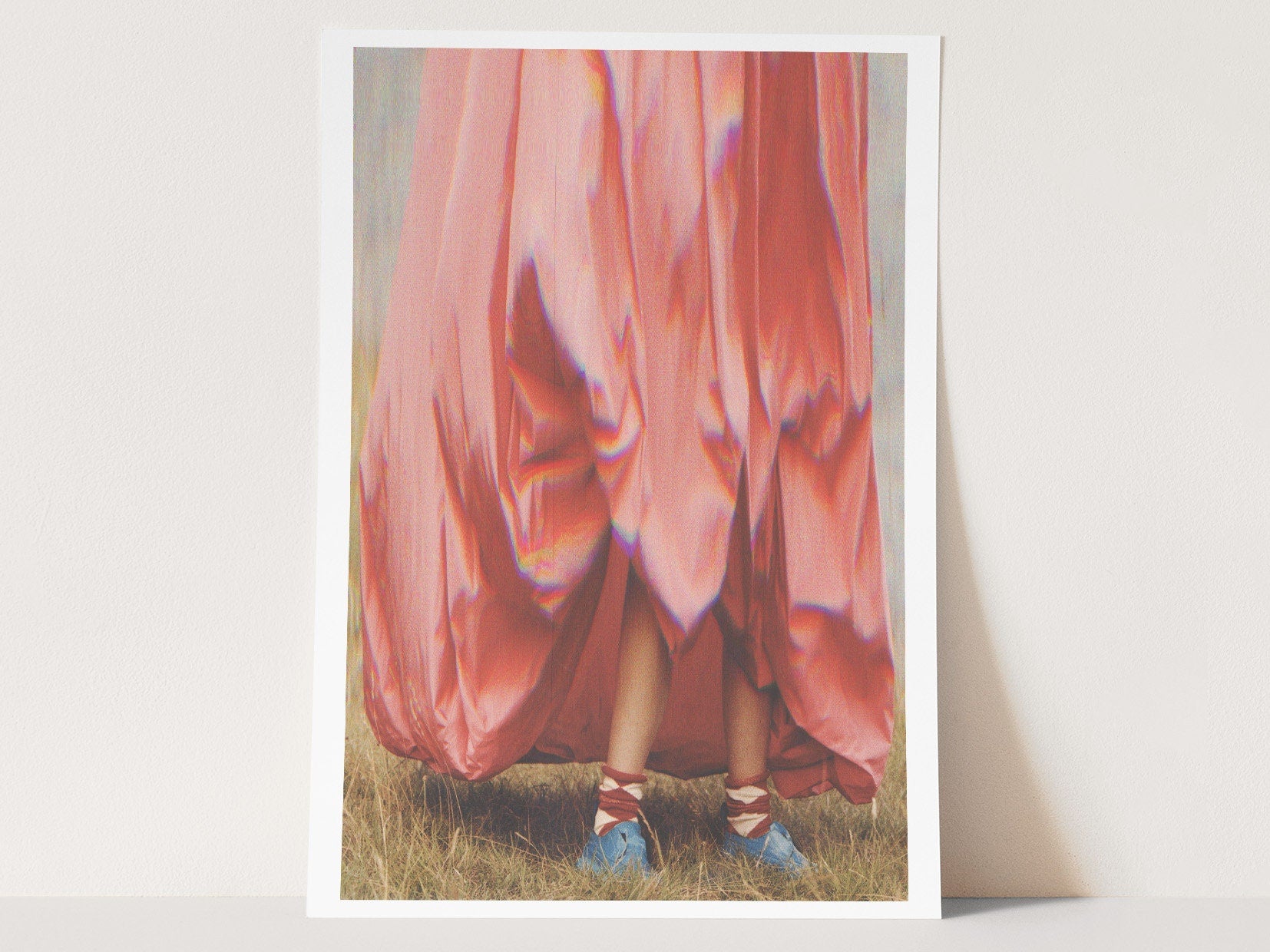 Altered Fashion Photography Art - Red Eclectic Bohemian Feminine Home Decor for Living Room, Bedroom, Office | Untitled (233) Giclée Print