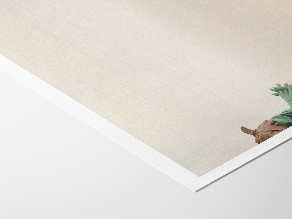 Beige Woman Praying Altered Fashion Photo - Eclectic, Minimal Aesthetic Wall Decor for Home, Office | Untitled (234) Giclée Print