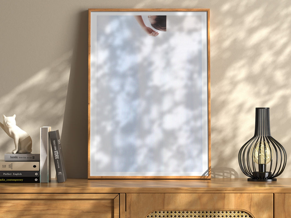 Surreal Minimalist Altered Blue Sky Clouds Photo Artwork – Feminine Wall Decor For Bedroom, Bathroom, Office | Untitled (236) Giclée Print