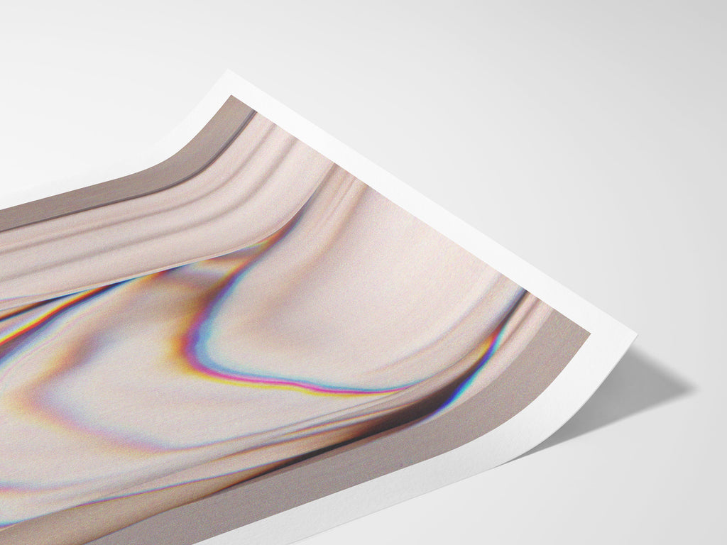 Abstract Altered Portrait Artwork - Tan Neutral Feminine Wall Decor for Home, Office, Living Room, Guest Room | Untitled (237) Giclée Print