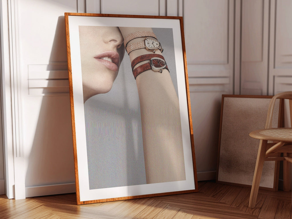 Grey Altered Photo Art - Boho Eclectic Art About Time, Clocks, Watches for Living Room, Home Office Wall Decor | Untitled (239) Giclée Print