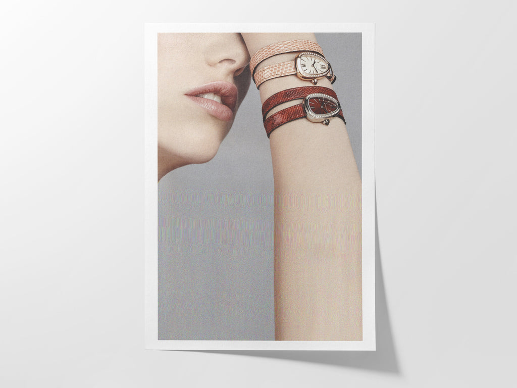 Grey Altered Photo Art - Boho Eclectic Art About Time, Clocks, Watches for Living Room, Home Office Wall Decor | Untitled (239) Giclée Print