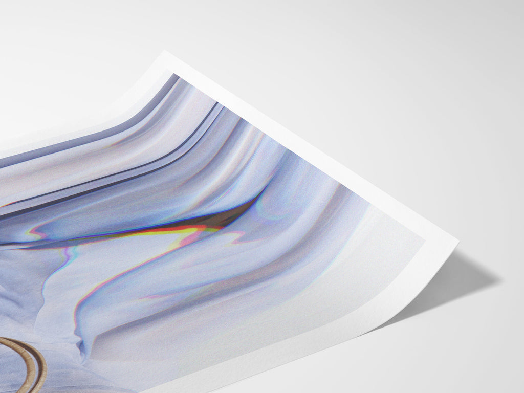 Periwinkle Altered Fashion Photo Wall Art - Boho Wall Decor for Living, Dining Room, Bedroom, Bathroom, Foyer | Untitled (240) Giclée Print