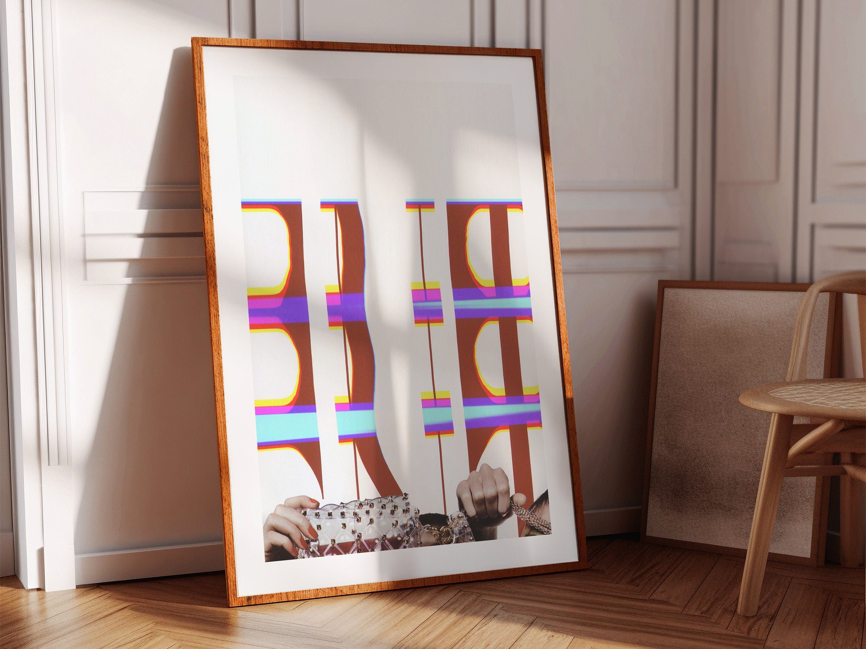 Red White Altered Fashion Photography - Eclectic Luxury Postmodern Art For Home, Office, Living Room, Bedroom | Untitled (246) Giclée Print