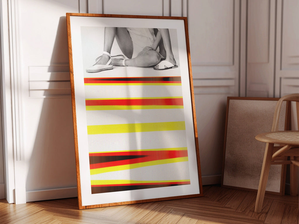 Eclectic Bohemian Wall Art For Living - Unique Altered Black and White Fashion Photo For Home, Office, Bedroom | Untitled (250) Giclée Print