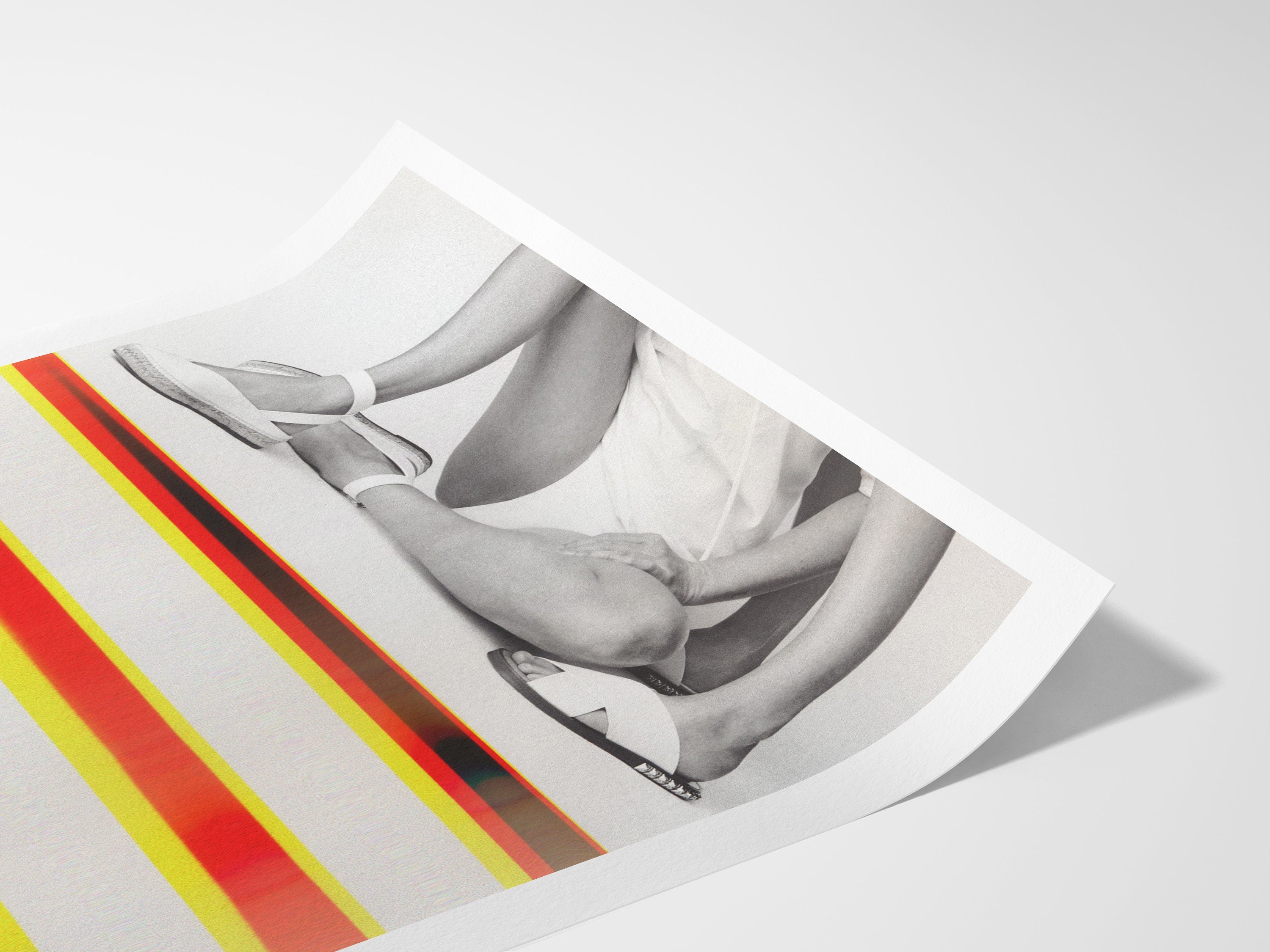 Eclectic Bohemian Wall Art For Living - Unique Altered Black and White Fashion Photo For Home, Office, Bedroom | Untitled (250) Giclée Print