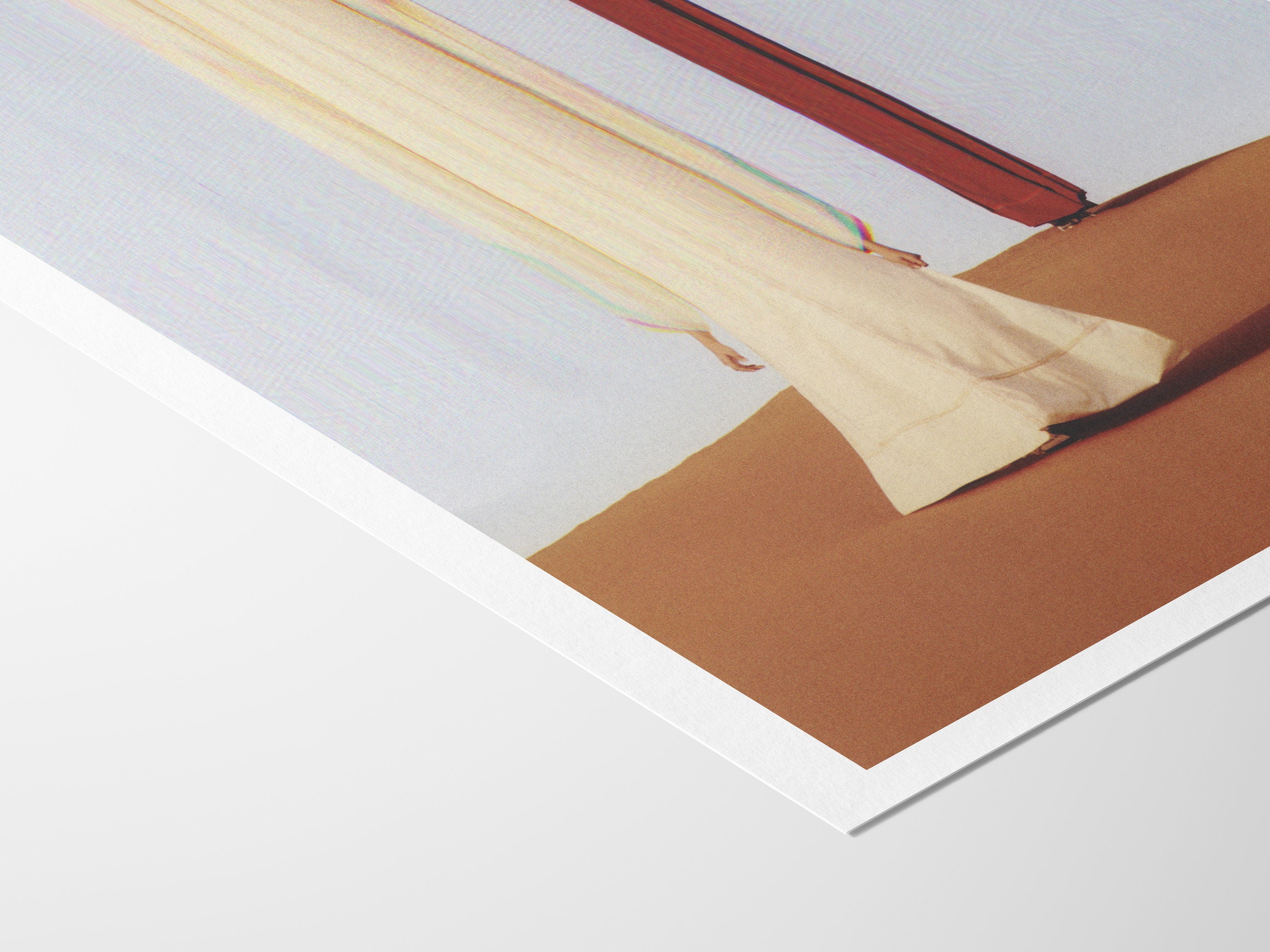 Dramatic Desert Altered Fashion Photo Art Print - Elegant Beige and Brown Wall Decor for Living Room, Bedroom | Untitled (255) Giclée Print