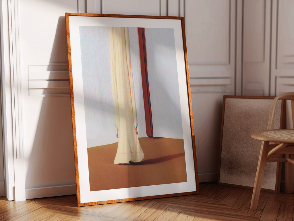 Dramatic Desert Altered Fashion Photo Art Print - Elegant Beige and Brown Wall Decor for Living Room, Bedroom | Untitled (255) Giclée Print