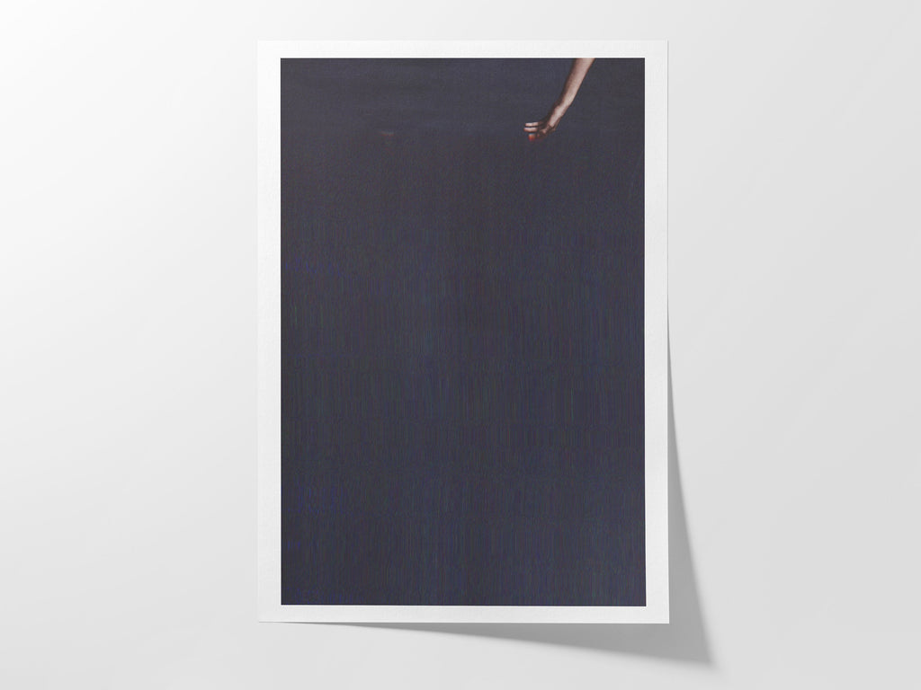 Dark Minimalist Modern Wall Art Print - Neutral Black Grey Vertical Artwork for Living Room, Bedroom, Office | Untitled (256) Giclée Print