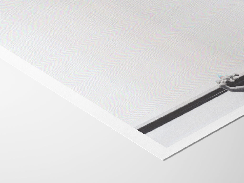 Altered Black and White Photography Print - Neutral Abstract Glitch Wall Art For Living Room, Home, Office | Untitled (257) Giclée Print