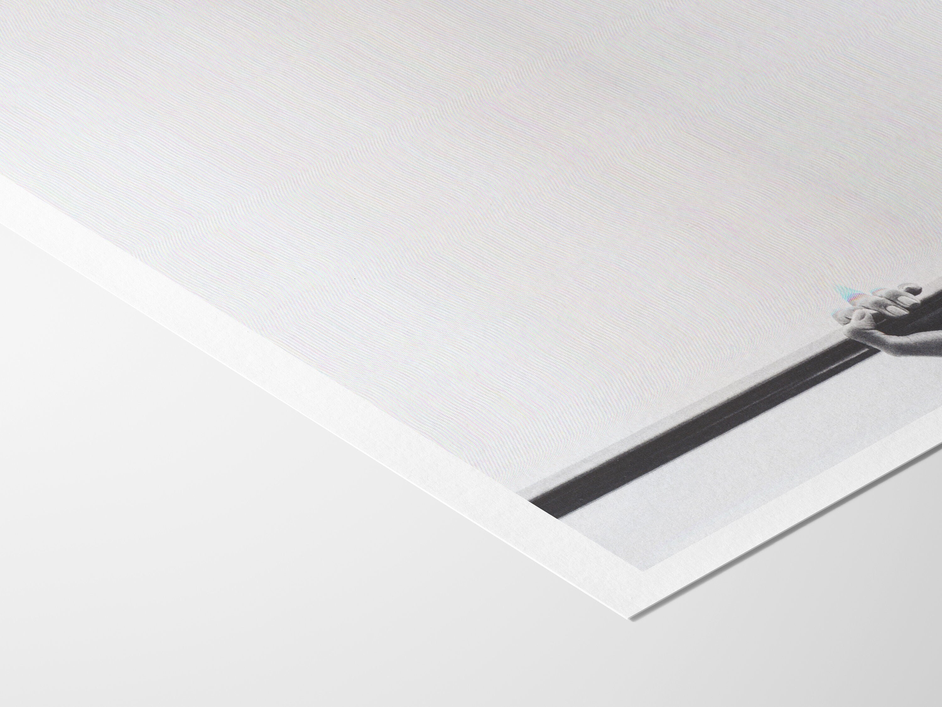 Altered Black and White Photography Print - Neutral Abstract Glitch Wall Art For Living Room, Home, Office | Untitled (257) Giclée Print