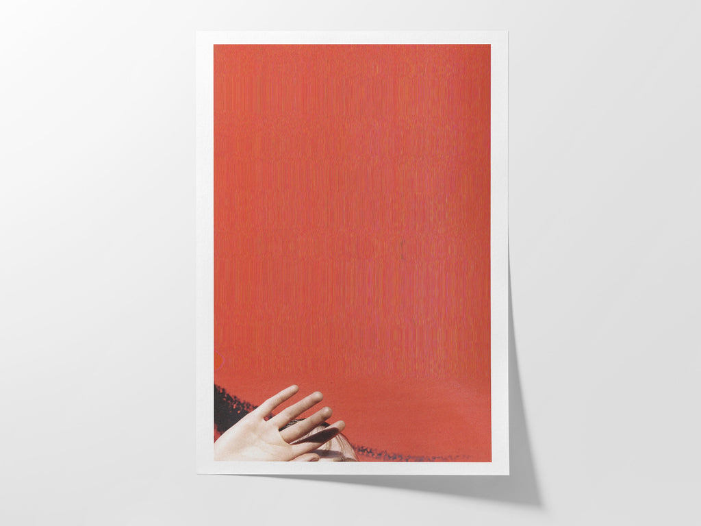 Bright Red Abstract Wall Art - Bold, Funky, Minimal Artwork for Living, Dining Room, Bedroom, Home, Office | Untitled (258) Giclée Print