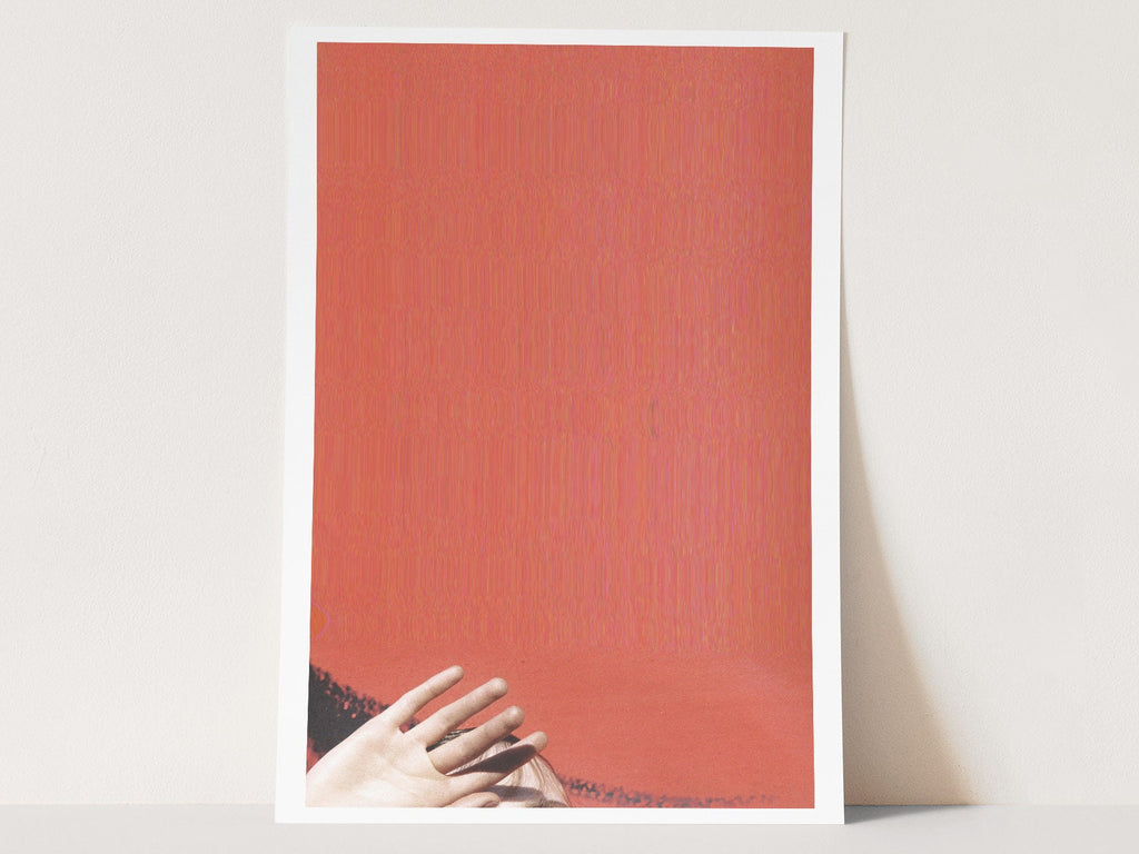 Bright Red Abstract Wall Art - Bold, Funky, Minimal Artwork for Living, Dining Room, Bedroom, Home, Office | Untitled (258) Giclée Print