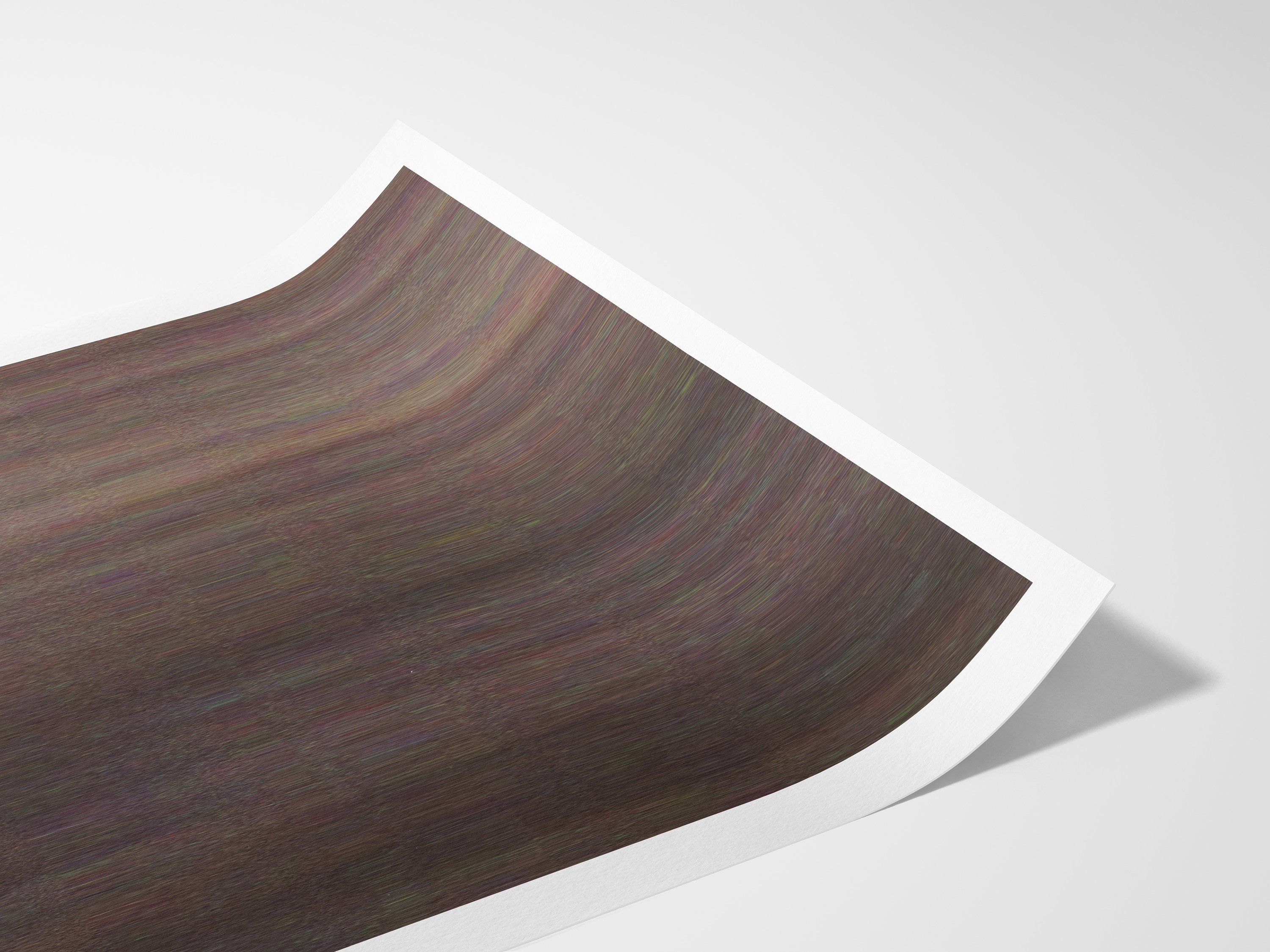 Brown Minimalist Modern Wall Art - Abstract Altered Photo Wall Decor for Living Room, Bedroom, Home, Office | Untitled (262) Giclée Print