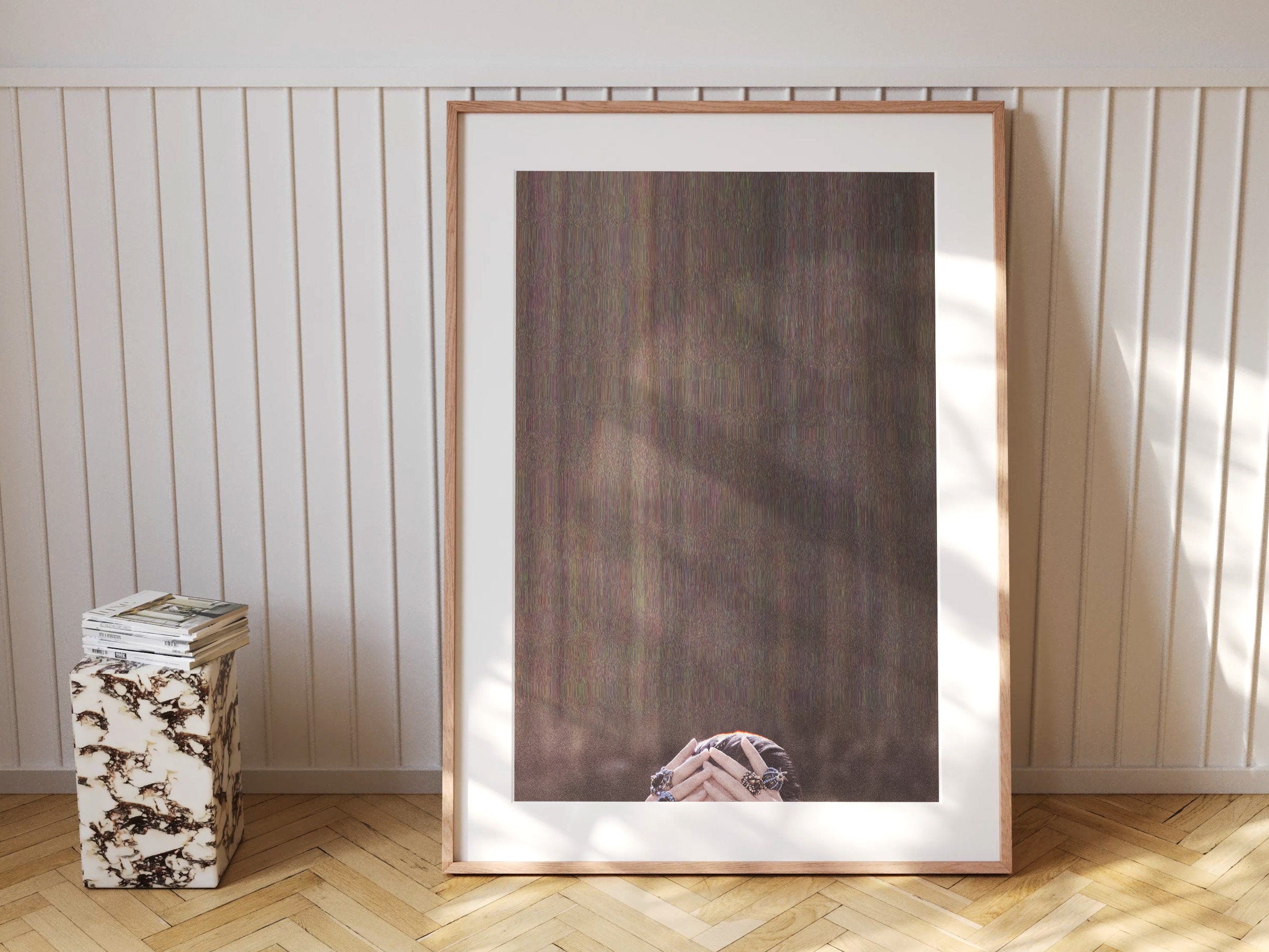 Brown Minimalist Modern Wall Art - Abstract Altered Photo Wall Decor for Living Room, Bedroom, Home, Office | Untitled (262) Giclée Print