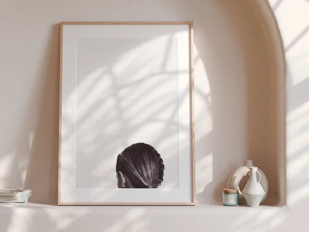 Altered Black and White Photo Glitch Wall Art - Sensual Modern Minimal Feminine Aesthetic - Above Bed Artwork | Untitled (263) Giclée Print