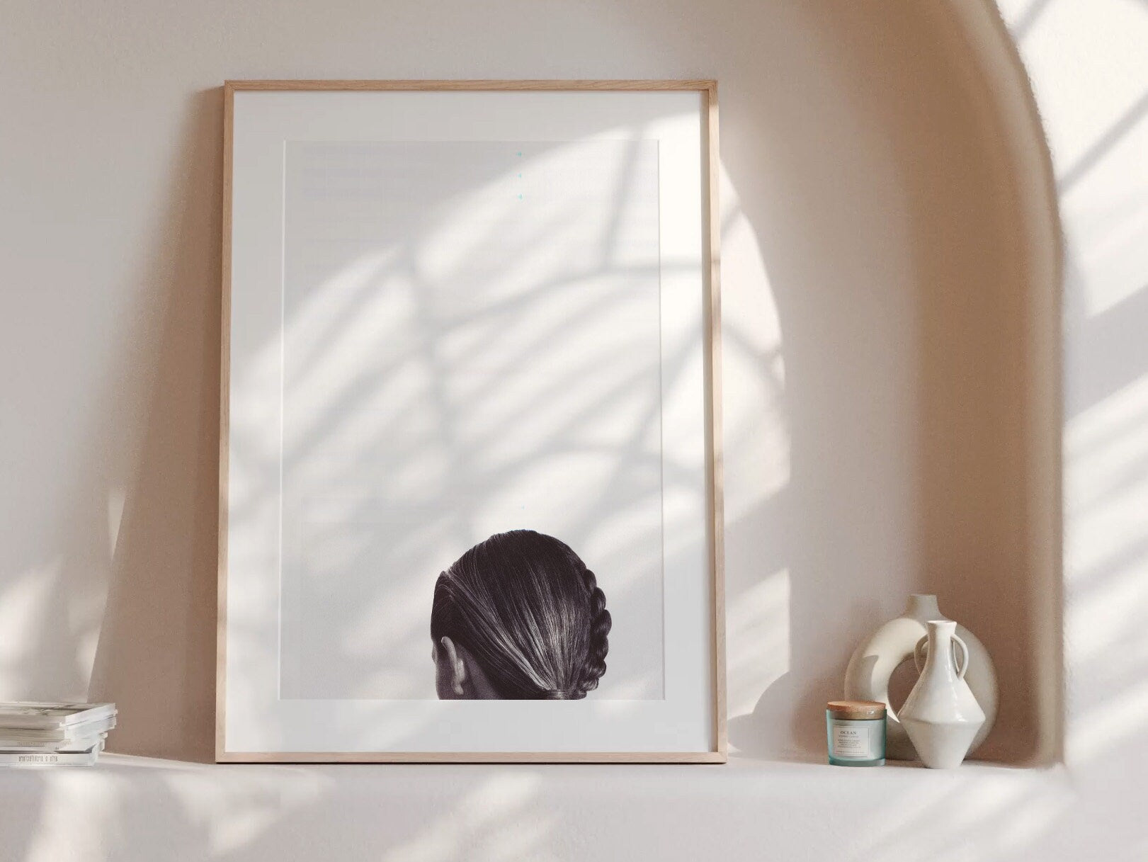 Altered Black and White Photo Glitch Wall Art - Sensual Modern Minimal Feminine Aesthetic - Above Bed Artwork | Untitled (263) Giclée Print