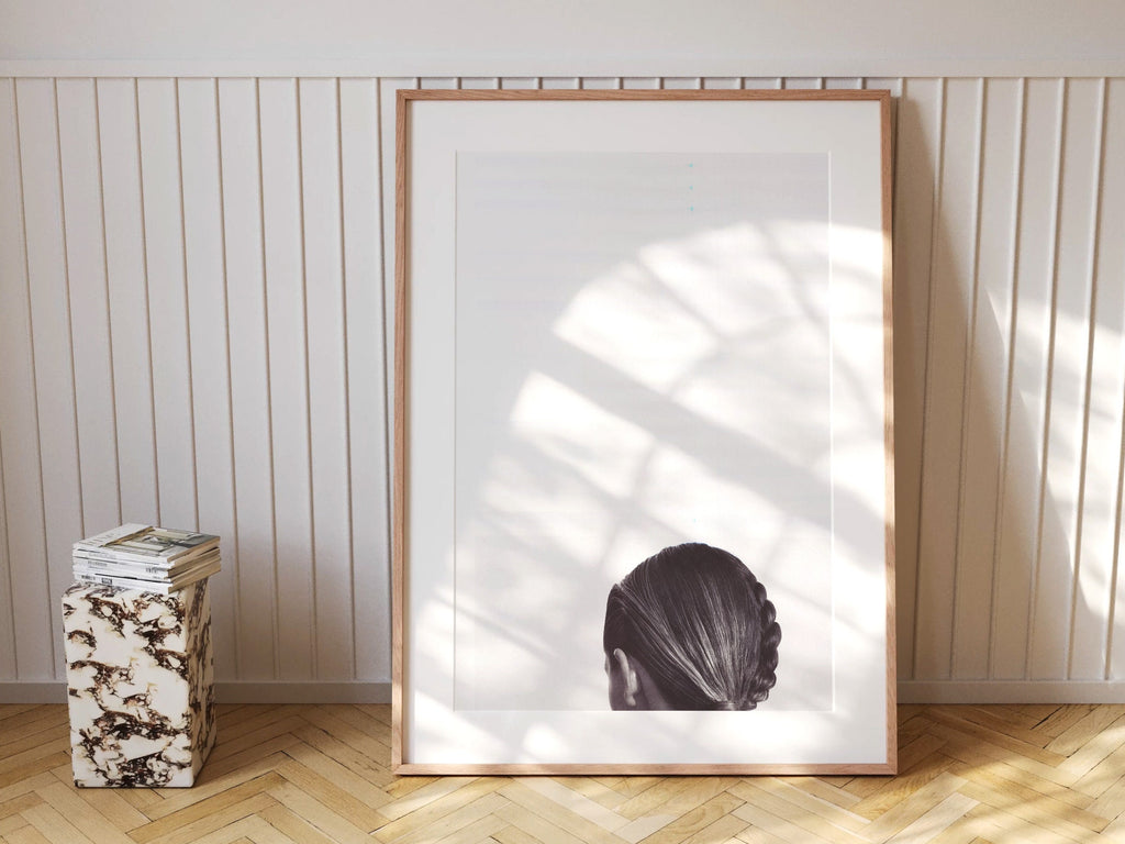 Altered Black and White Photo Glitch Wall Art - Sensual Modern Minimal Feminine Aesthetic - Above Bed Artwork | Untitled (263) Giclée Print