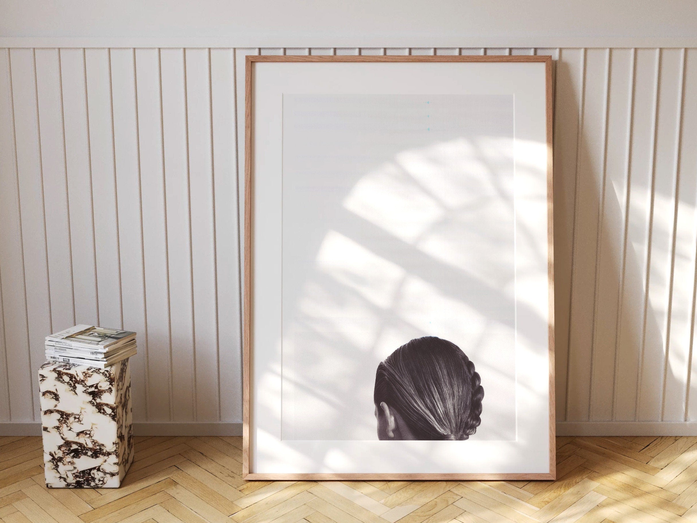 Altered Black and White Photo Glitch Wall Art - Sensual Modern Minimal Feminine Aesthetic - Above Bed Artwork | Untitled (263) Giclée Print