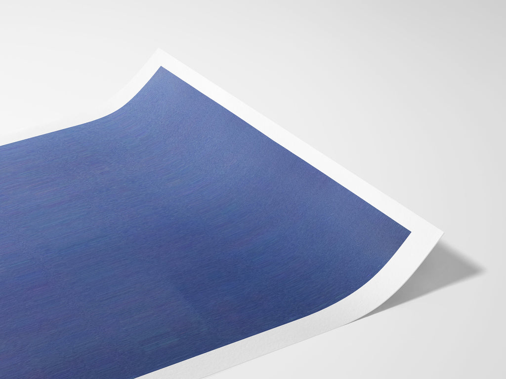 Blue and White Feminine Wall Art - Unique Abstract Glitch Fashion Photo Art for Living Room, Bedroom, Bathroom | Untitled (264) Giclée Print