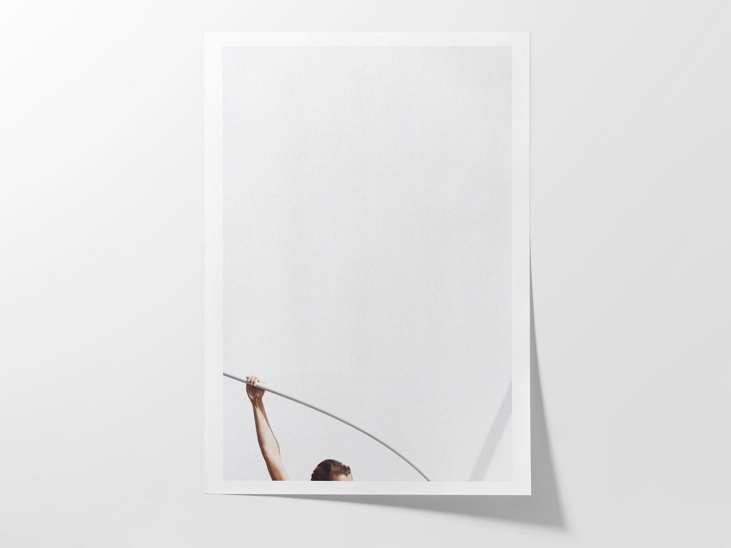 Unique Minimalist White Vertical Wall Art - Postmodern Abstract Feminist Art For Home, Office, Bedroom, Living | Untitled (265) Giclée Print