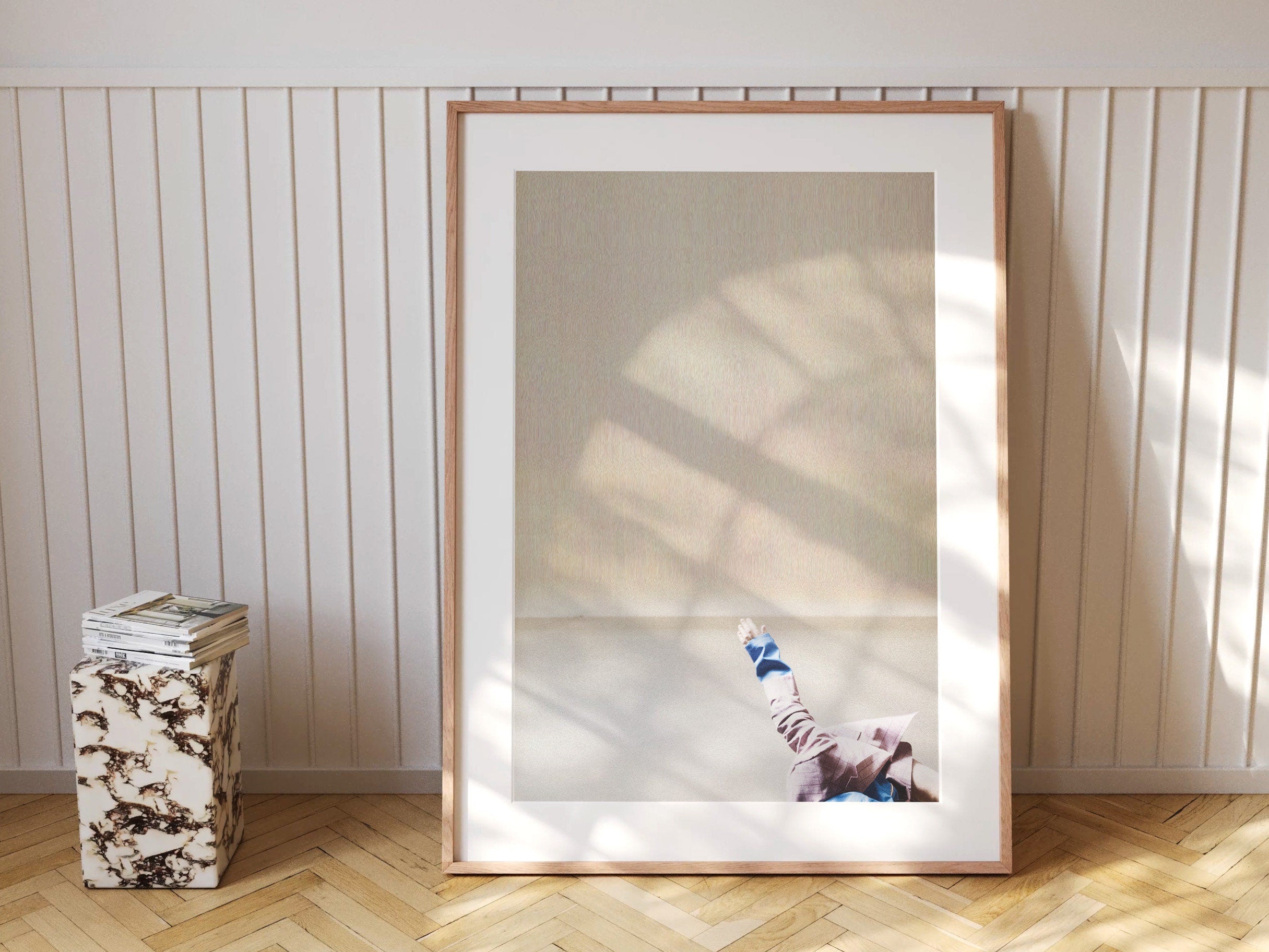 Surrealist Beige Tan Wall Art - Bohemian Neutral Minimalist Wall Decor for Home, Office, Bedroom, Bathroom | Untitled (266) Giclée Print