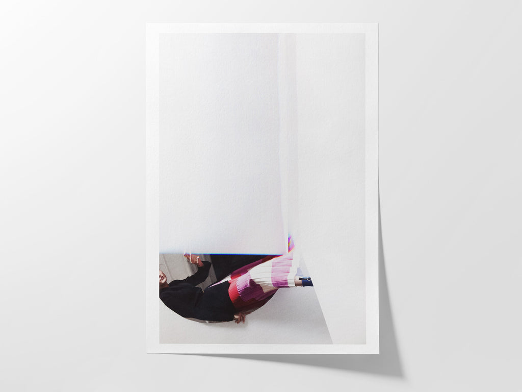 Pink & White Minimal Surrealist Wall Art - Trippy Feminine Altered Fashion Photo For Home, Office, Bedroom | Untitled (268) Giclée Print