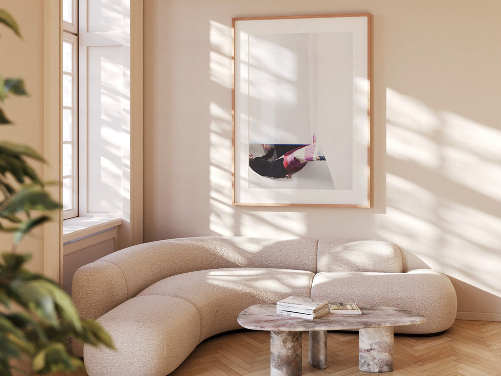 Pink & White Minimal Surrealist Wall Art - Trippy Feminine Altered Fashion Photo For Home, Office, Bedroom | Untitled (268) Giclée Print