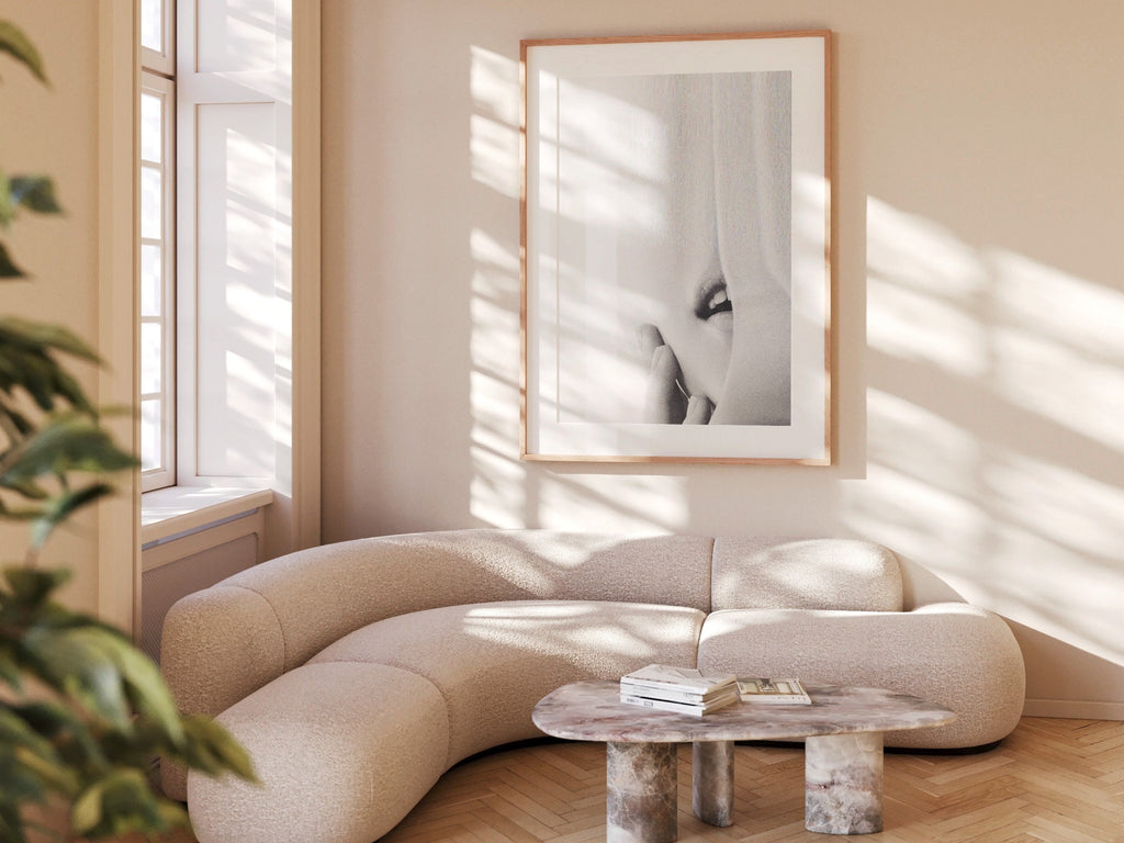 Sensual Black and White Photo Glitch Wall Art - Ephemeral Minimalist Eclectic Decor For Home, Office, Bedroom | Untitled (270) Giclée Print