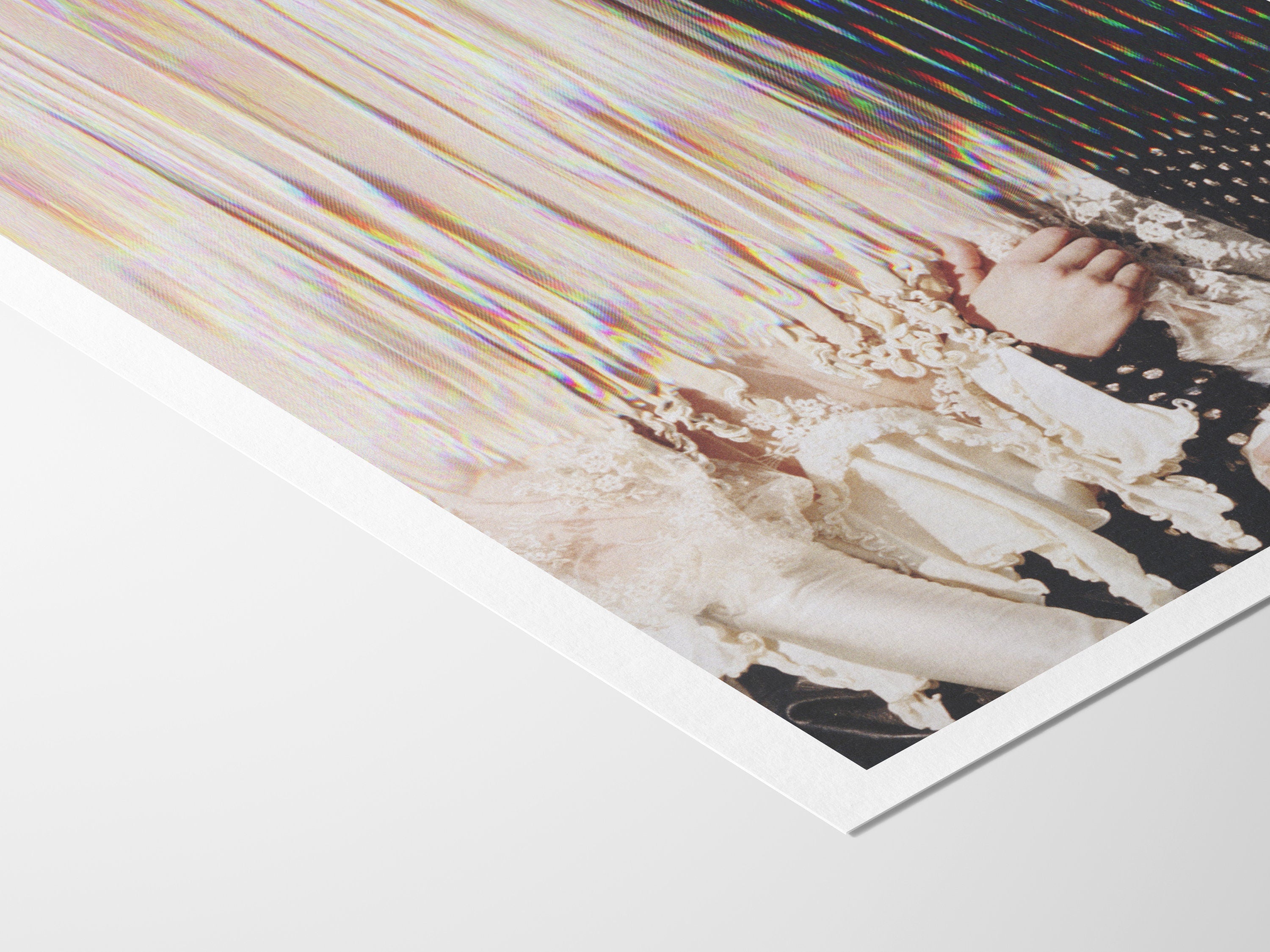 Altered Couples Portrait Photo Wall Art - Abstract Romantic Artwork For Boho Bedroom, Living Room, Bathroom | Untitled (273) Giclée Print