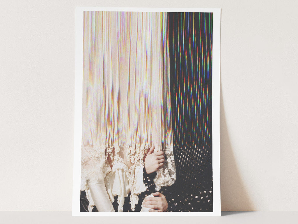 Altered Couples Portrait Photo Wall Art - Abstract Romantic Artwork For Boho Bedroom, Living Room, Bathroom | Untitled (273) Giclée Print