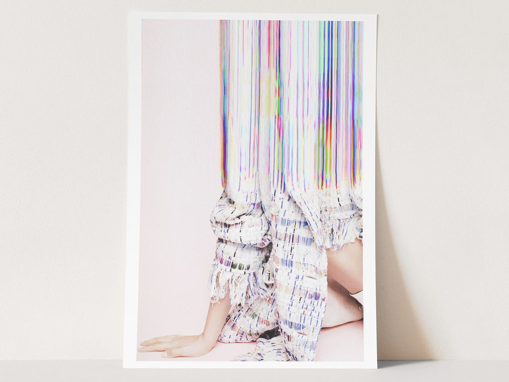 Pastel Pink Altered Fashion Photo Artwork - Feminine Wall Decor For Bedroom, Bathroom, Living Room, Office | Untitled (275) Giclée Print