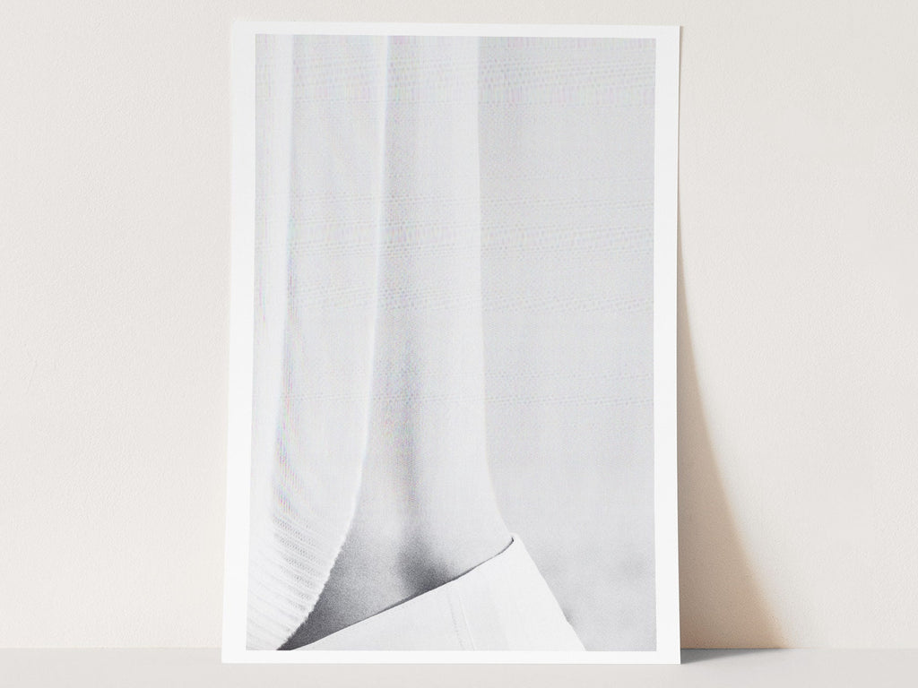 Sensual Abstract Black And White Photo Art Print - Minimal Neutral Gray Wall Decor For Bedroom, Bathroom | Untitled (276) Giclée Print