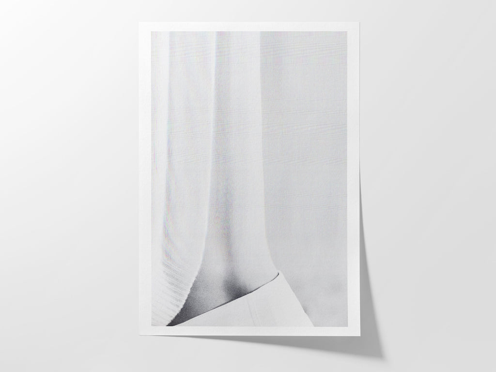Sensual Abstract Black And White Photo Art Print - Minimal Neutral Gray Wall Decor For Bedroom, Bathroom | Untitled (276) Giclée Print