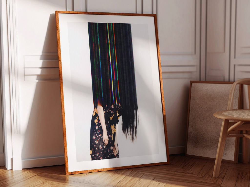 Dramatic Female Fashion Wall Art Print - Bold Stunning Art For Bohemian Living Room, Bedroom, Bathroom, Office | Untitled (277) Giclée Print