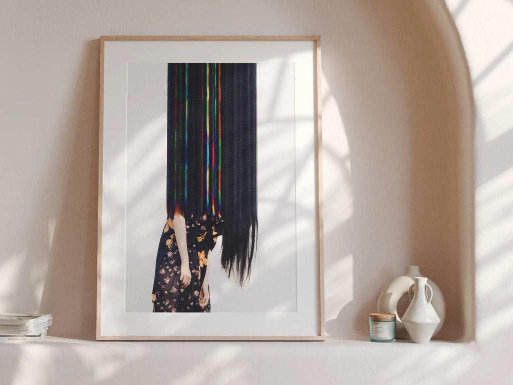 Dramatic Female Fashion Wall Art Print - Bold Stunning Art For Bohemian Living Room, Bedroom, Bathroom, Office | Untitled (277) Giclée Print