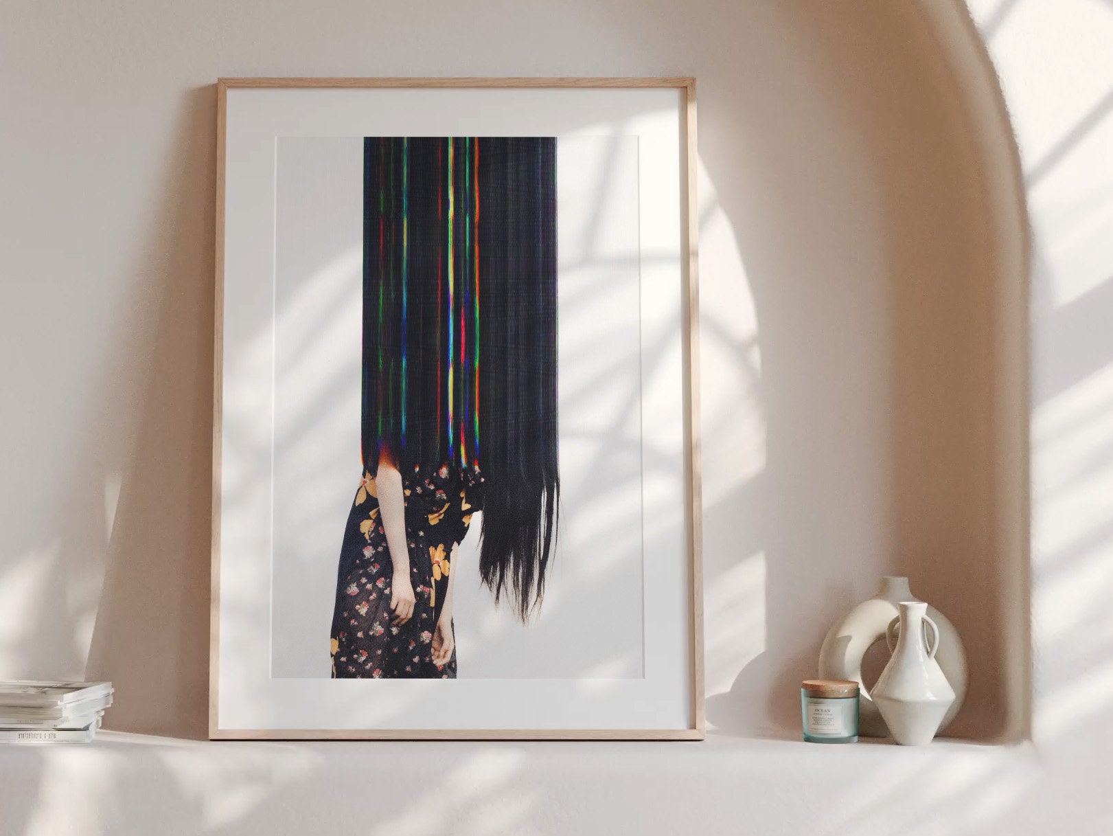 Dramatic Female Fashion Wall Art Print - Bold Stunning Art For Bohemian Living Room, Bedroom, Bathroom, Office | Untitled (277) Giclée Print