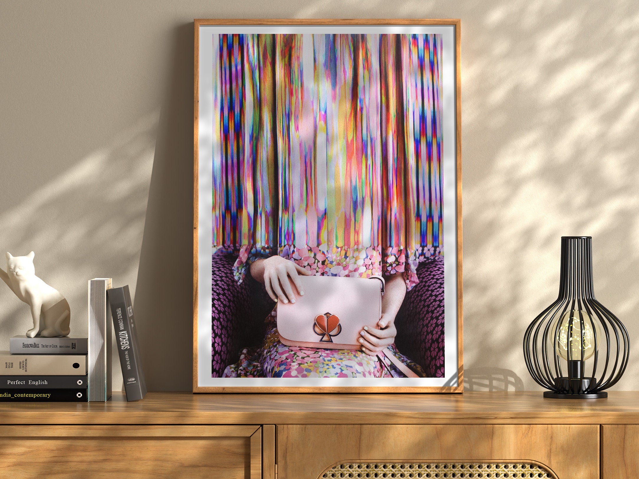 Pink Altered Fashion Photo Artwork - Colorful Feminine Wall Decor For Bedroom, Bathroom, Living Room, Office | Untitled (279) Giclée Print