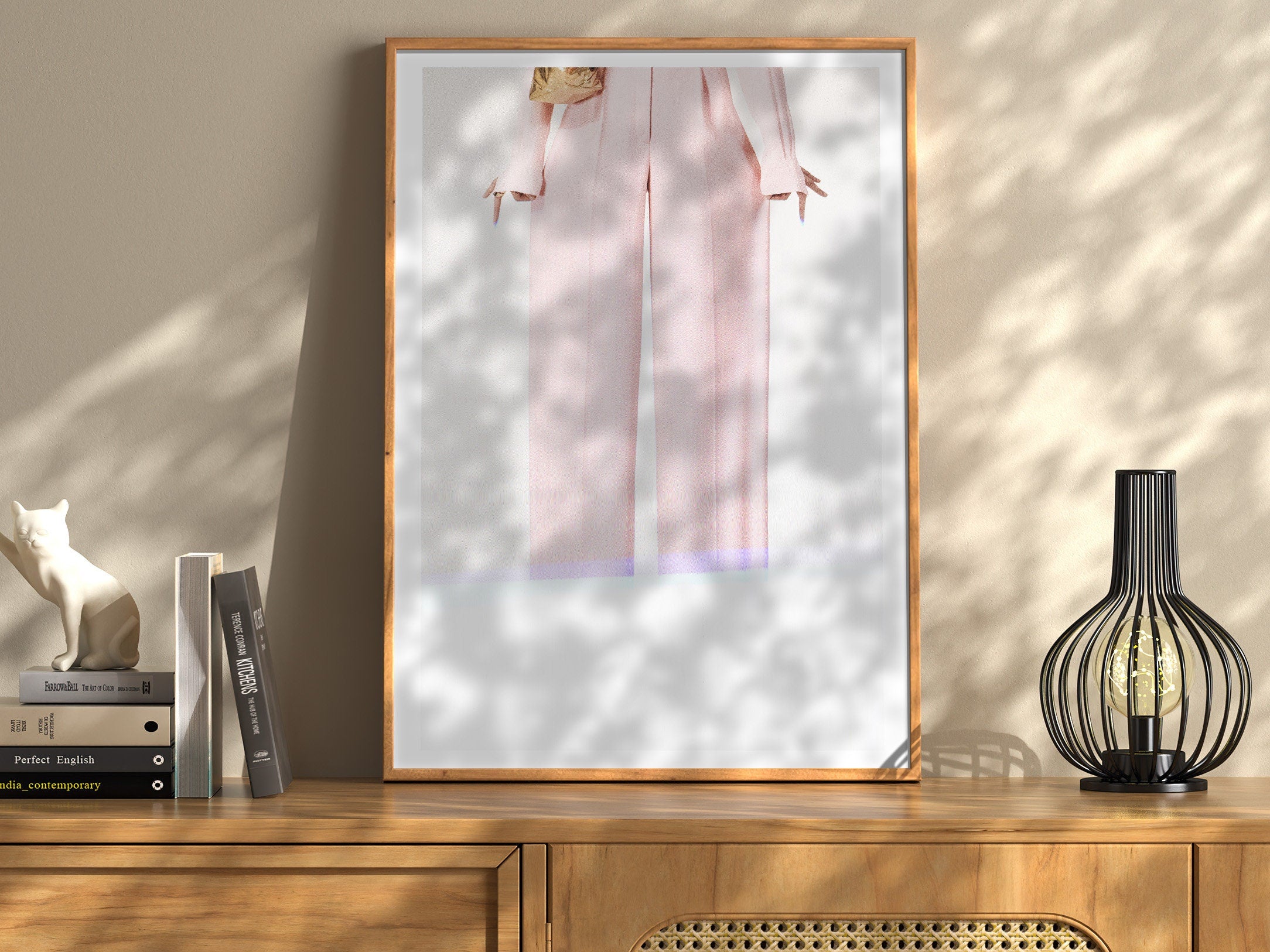 Altered Portrait Pink Pastel Wall Art Print - Beautiful Minimalist Glitch Photo for Eclectic Boho Decor Style | Untitled (285) Giclée Print