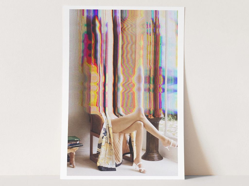 Colorful Psychedelic Giclée Wall Art - Trippy Maximalist Glitch Photo For Living Room, Bedroom, Guest Room | Untitled (286) Giclée Print
