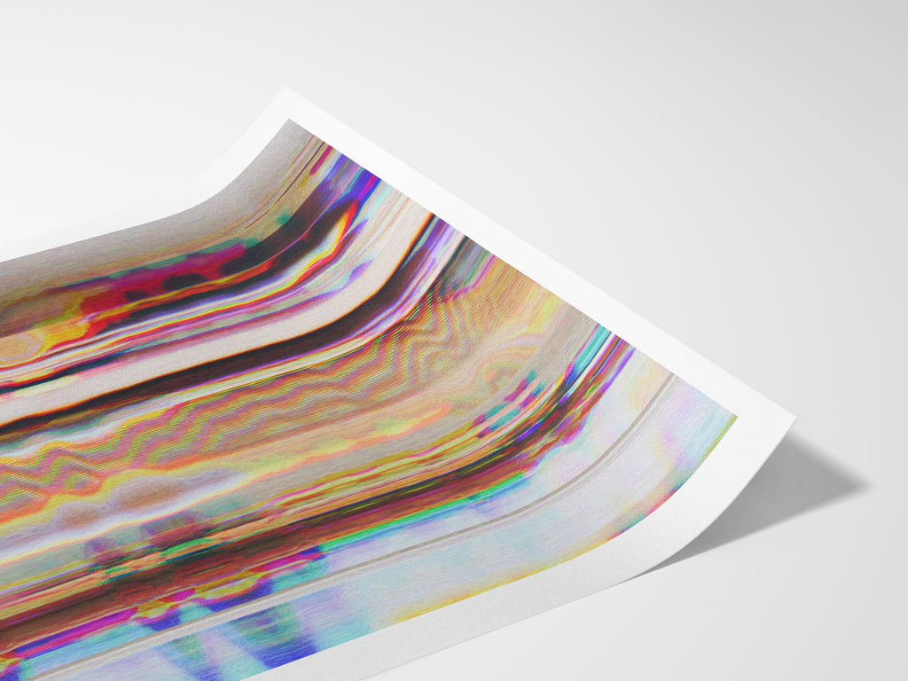 Colorful Psychedelic Giclée Wall Art - Trippy Maximalist Glitch Photo For Living Room, Bedroom, Guest Room | Untitled (286) Giclée Print