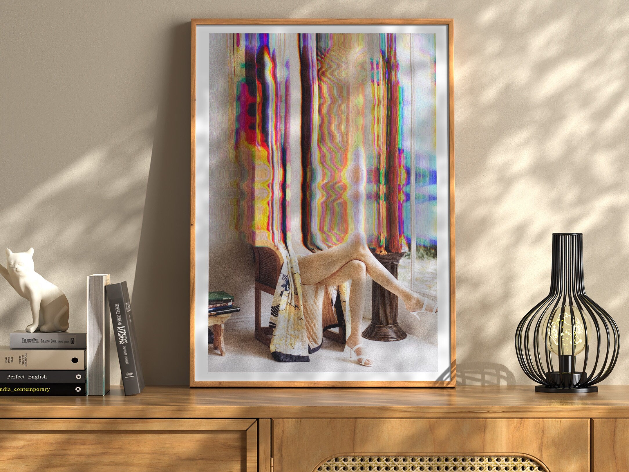 Colorful Psychedelic Giclée Wall Art - Trippy Maximalist Glitch Photo For Living Room, Bedroom, Guest Room | Untitled (286) Giclée Print