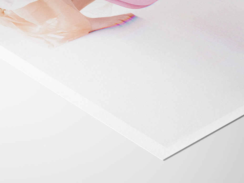 Pink And White Wall Art - Luxury Handbag Fashion Photo Feminine Aesthetic, Altered Portrait For Home, Office | Untitled (287) Giclée Print