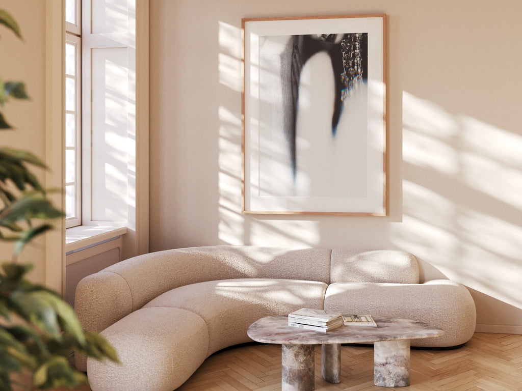 Ephemeral Black and White Photo Art Print - Feminine Glitch Aesthetic - Unique Minimal Wall Decor Home, Office | Untitled (288) Giclée Print