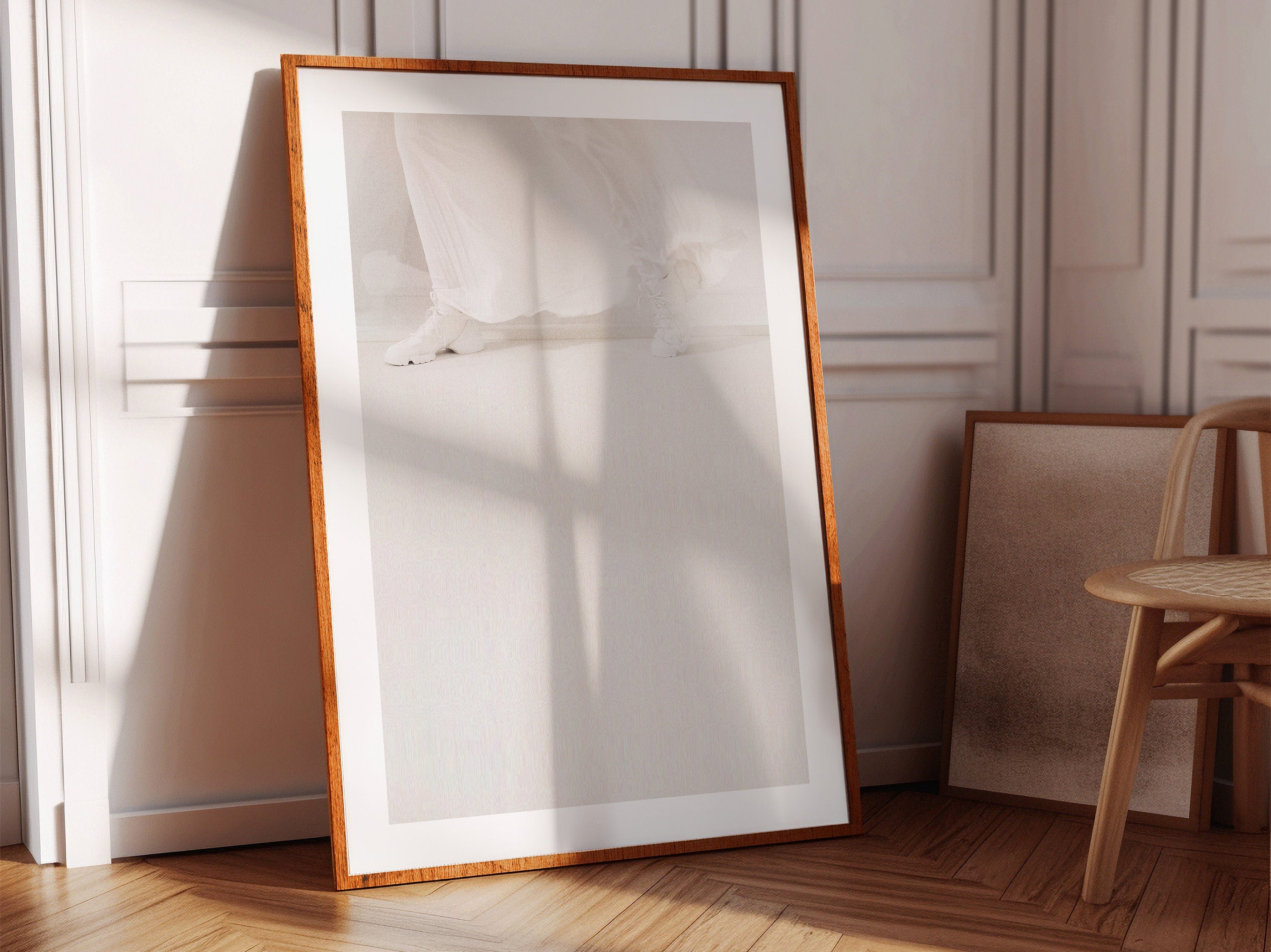 Ultra Minimalist White On White Wall Art Print - Elegant, Simple, Neutral Decor for Bedroom, Office, Living | Untitled (289) Giclée Print