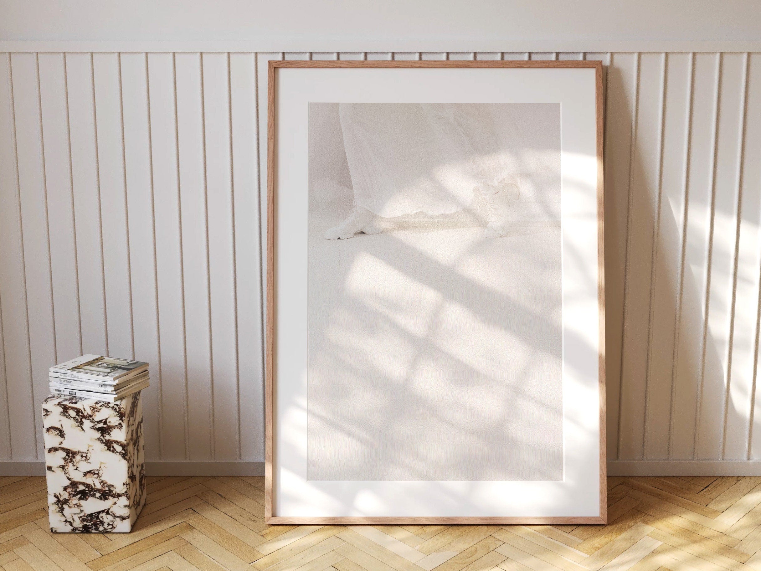 Ultra Minimalist White On White Wall Art Print - Elegant, Simple, Neutral Decor for Bedroom, Office, Living | Untitled (289) Giclée Print