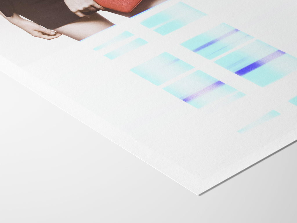 Altered Fashion Photo Art - Luxury Designer Handbag Glitch Wall Decor For Bedroom Above Bed, Living Room | Untitled (292) Giclée Print