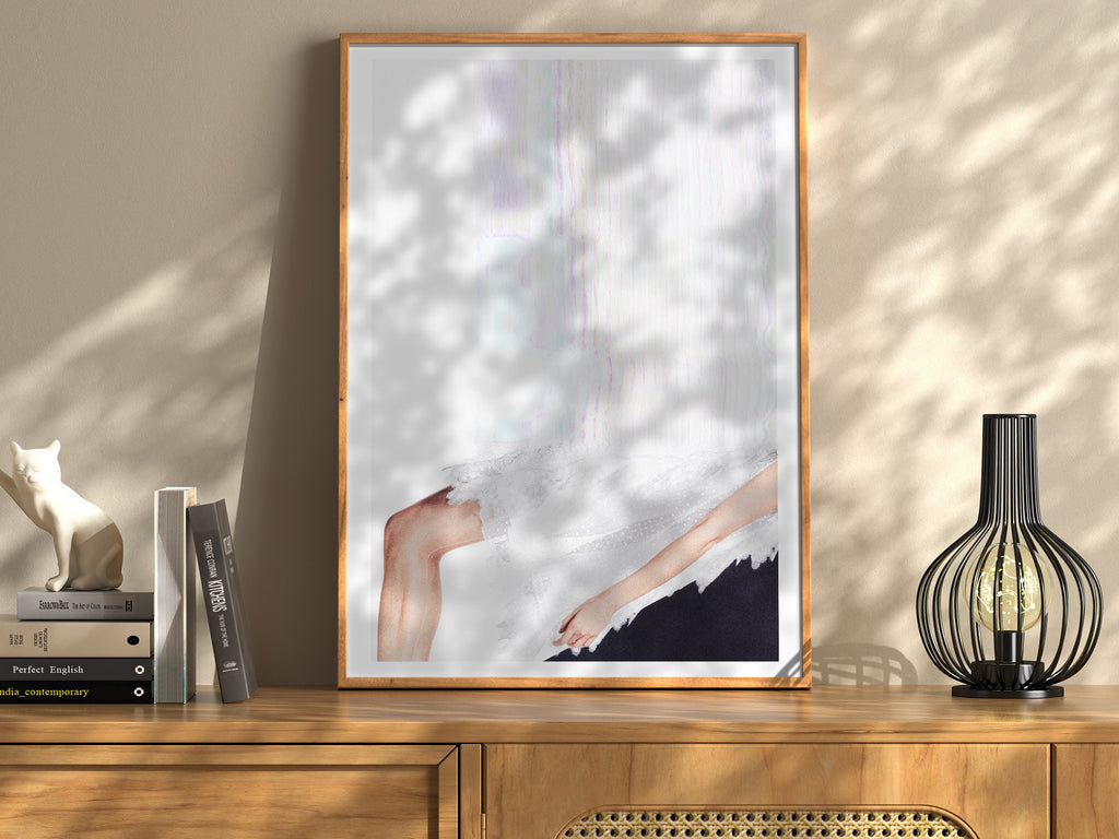 Black And White Surrealist Wall Art - Minimal Eclectic Aesthetic - Unique Wall Decor For Home, Office, Living | Untitled (293) Giclée Print