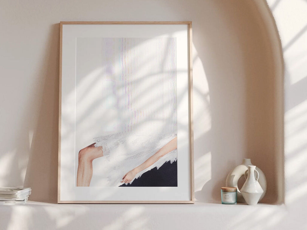 Black And White Surrealist Wall Art - Minimal Eclectic Aesthetic - Unique Wall Decor For Home, Office, Living | Untitled (293) Giclée Print