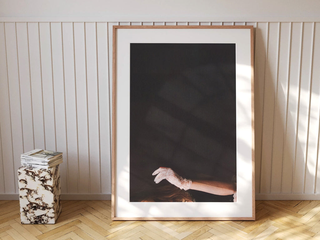 Beautiful Minimal Black And White Wall Art Print | Elegant Dark Decor for Living Room, Bedroom, Office, Dining | Untitled (295) Giclée Print